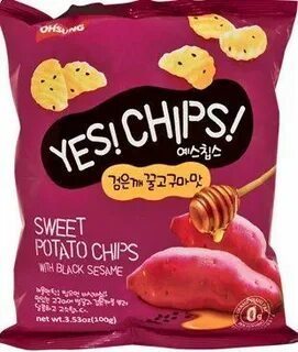 Oh Sung Yes Chips Sweet Potato 353 Oz 100g Bag of 4 -- Find 