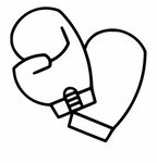 Free Boxing Gloves Clipart Black And White, Download Free Bo