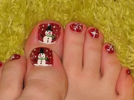 snowman toes Christmas nail designs, Xmas nails, Christmas n