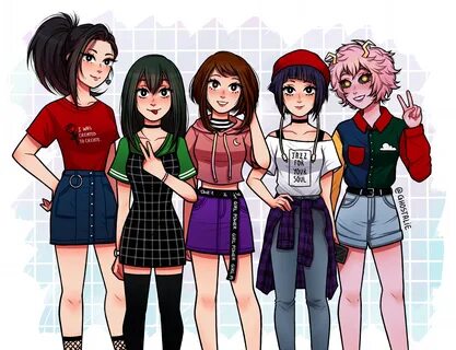 Yaoyorozu Casual Clothes Momo Yaoyorozu Fanart Cute - Draw-m