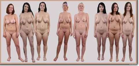 Differnt boob sizes naked girls