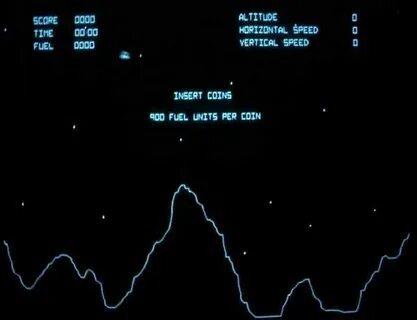 Atari Lunar Lander Vector Arcade Video Game of 1979 at www.p