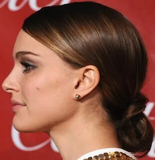 Natalie Portman Chignon Celebrity wedding hair, Chignon hair