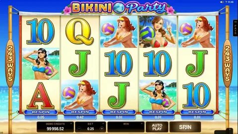 Bikini Party slot by Microgaming - Gameplay - YouTube