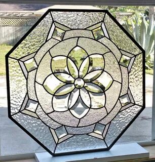 Octagonal Panels Victorian stained glass panels, Stained gla