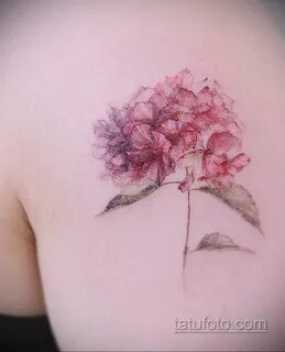 Фото татуировки цветок гортензия 31.03.2021 № 141 - tattoo hydrangea - tatu...