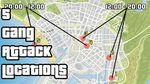 GTA V Online - 5 Gang Attack Locations In South Los Santos -