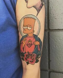 St. Bart Simpson by Micah Caudle (American Tattoo - Vista CA