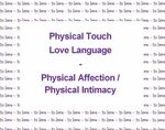The Love Language of Physical Touch, Intimacy, and Affection