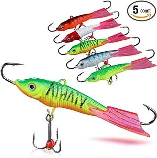 1PC Metal Ice Fishing Lures Walleye Jigs Artificial Baits Wi