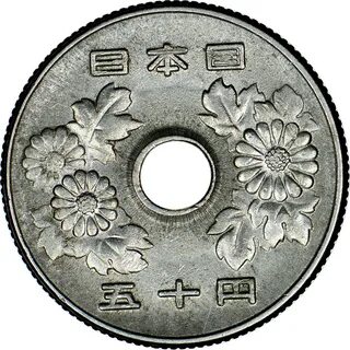 Japan 50 Yen Coin Cufflink w/Stainless Steel Gunmetal Back About the Design...