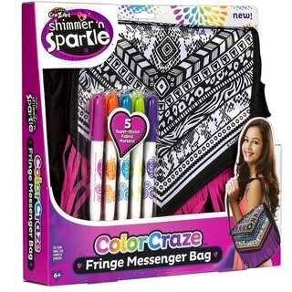 Cra-Z-Art Shimmer 'n Sparkle Color Craze Fringe Messenger Ba