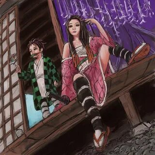 Demon Slayer Wallpaper Tanjiro And Nezuko Cute - Dotty Hodgs