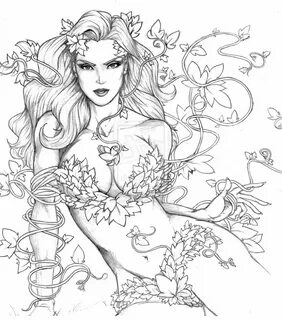 Cute Poison Ivy Coloring Pages - The poison ivy skin will be