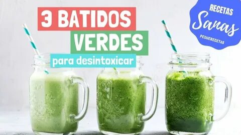 TOP 3 BATIDOS VERDES para desintoxicar 💚 Recetas de batidos 