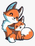 Kawaii Cute Fox Drawings Clipart , Png Download - Kawaii Cut