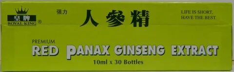 Royal King Red Panax Ginseng Extract 30 Bottles 6000 MG Roya