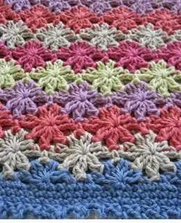 3 stitch Catherine's Wheel Crochet motif, Crochet patterns, 