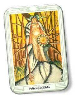Princess of Disks Thoth Tarot Card Meanings - Aleister Crowl