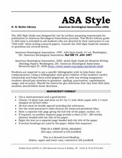 006 Asa Format Research Paper Example Writing Style Museumlegs AC1