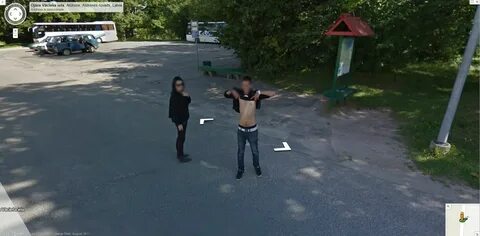 Google Street View Captures Another Latvian Guy Flashing the Camera! 