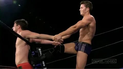 ♺ Gay wrestling #69-Rock Hard Wrestling-Alex Waters Versus J