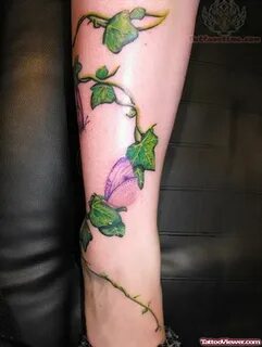 Butterfly Ivy Tattoo