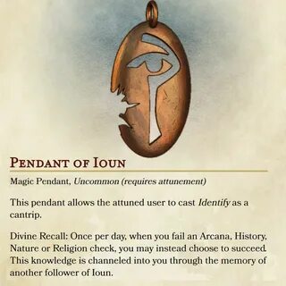 Ioun Holy Symbol 5E Dungeons and dragons homebrew, Dnd, Dnd 