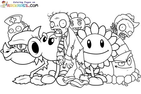 Plants vs. Zombies Coloring Pages