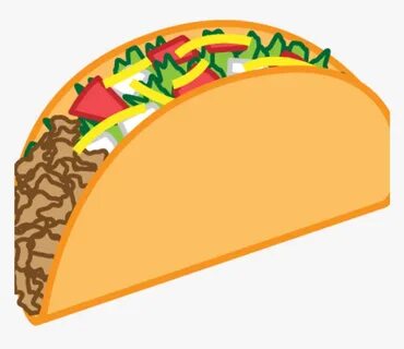 Taco Clip Illustration - Cartoon Taco Clipart, HD Png Downlo