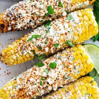 Elotes (Grilled Mexican Street Corn) Recipe Mexican street f