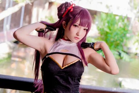 Ảnh cosplay Xiao Ding "Fantasy Factory" - sườn xám khiêu dâm