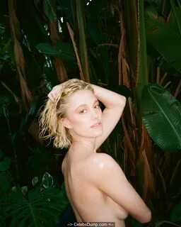 Maika Monroe topless but covered for Yves Saint Laurent 2021