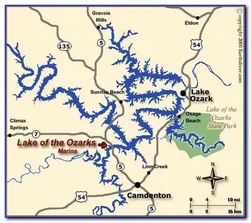 Lake Of The Ozarks Fishing Map - Maps : Resume Examples #enk