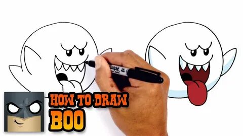 How to Draw Boo - Super Mario Bros