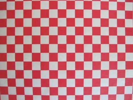 Wax Paper-100 Sheets of Red and White Checkered Wax Paper-De