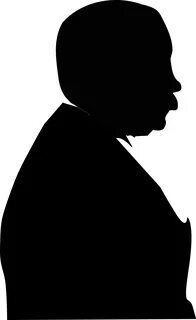 Download Clipart - Silhouette Of Old Man - Full Size PNG Ima