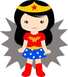 Little Wonder Woman clipart. Free download transparent .PNG 