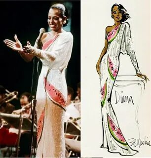 Diana Ross in a Tongue in Cheek Bob Mackie design Diana ross