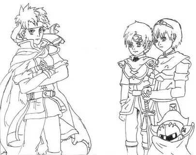 Super Smash Bros Coloring Pages Link And Marth - Free Printa