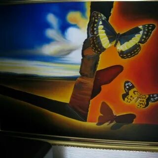 Копия картины Сальвадора Дали "Бабочки" - купить в Санкт-Пет