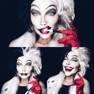 Cruella Deville Halloween Makeup Halloween makeup scary, Hal