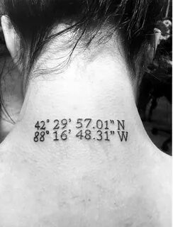 40 Coordinates Tattoo Ideas To Mark A Memory On Your Body - 