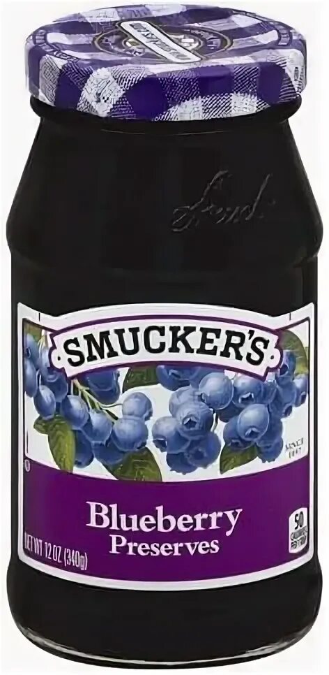 Smuckers Blueberry Preserves - 12 oz, Nutrition Information 