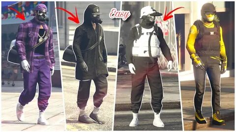4 EASY asf* GTA 5 ONLINE(Tryhard Outfits) Using Clothing Gli