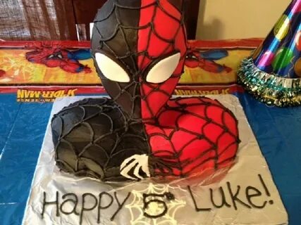 Spiderman Venom birthday cake - Children's Birthday Cakes Sp