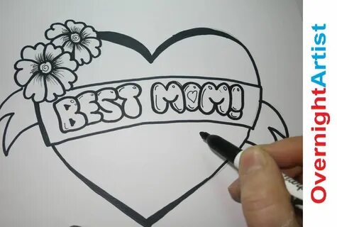 Draw Best Mom - How To Draw Best Mom -Graffiti Bubble letter