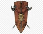 Knight Cartoon clipart - Shield, Sword, Axe, transparent cli