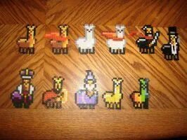 Here's another little llama by gaiarage Perler bead template