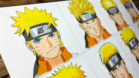 Drawing NARUTO in 12 Different Anime Styles - YouTube